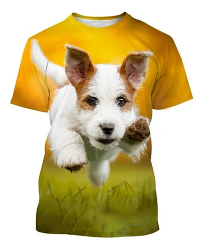 Playera Infantil 3d De Jack Russell Terrier