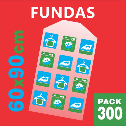 Fundas 60x90cm - Pack X 300 Unid - Diseño Genérico