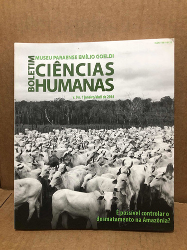 Livro Boletim Ciências Humanae - Museu Paraense Emílio G