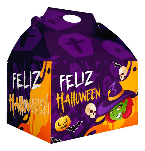 50 Caja Dulcera Bolo Fiesta Infantil Hallowen 2