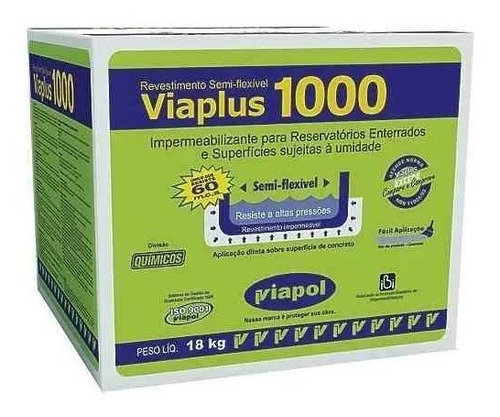 Impermeabilizante Viaplus 1000 - Viapol Caixa Com 18kg