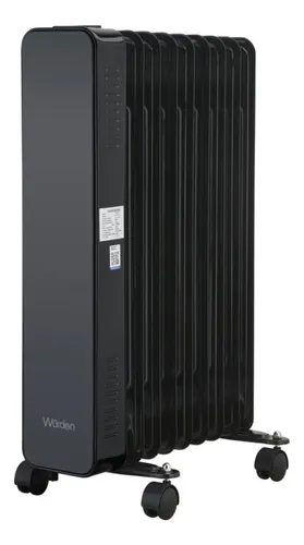 Calefactor 2000 W Infrarrojo Negro