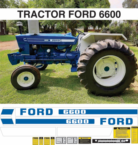 Kit Calcomanias Restauracion Tractor Agricola Ford 6600