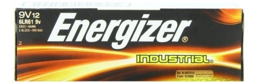 12 Pilas Alcalinas Industriales De 9v 9 Voltios De Energizer