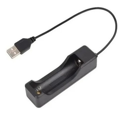 Cargador De Pila Bateria 18650 Recargable A Con Cable Usb