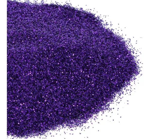 Diamantina 0,6 mm Acabamento Metálico Manualidades 100g Mylin 1p Color  Morado Metal