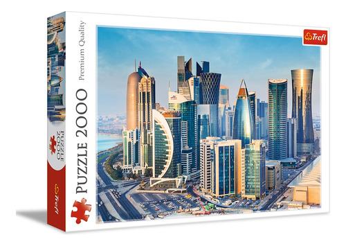 Trefl Rompecabezas De 2000 Piezas, Doha, Qatar, City Skyline