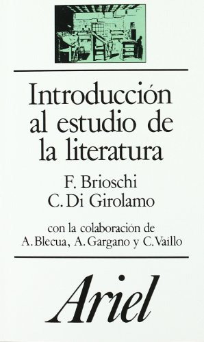 Introduccion Al Estudio De La Literatura -ariel Letras-