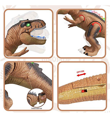Steam Life - Juguetes De Dinosaurios Con Control Remoto Para