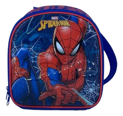 Lancheira Revestimento Térmico Personagens - Starschool Cor Azul Homem Aranha