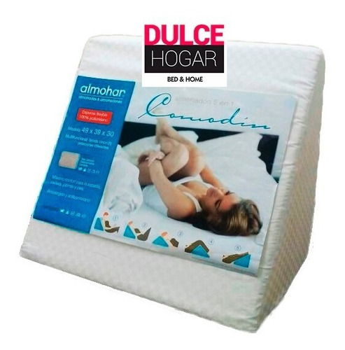 Imagen 4 de 9 de Almohadon Triangular De Descanso 5 Posiciones Funda Lavable