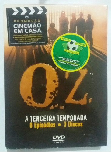 Box Dvd Oz - Terceira Temporada Novo Lacrado