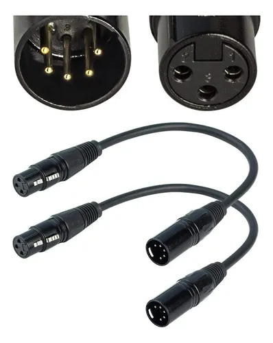 Cable De Audio Siyear Xlr Hembra A 5 Pines Xlr Macho Para...