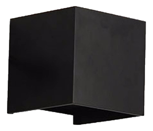 Aplique De Pared Lámpara De Pared Led Cuadrada Negra