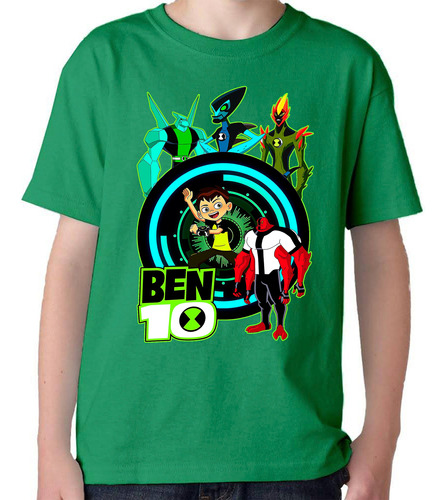 Remera  Algodon Ben 10 En Variedad De Colores