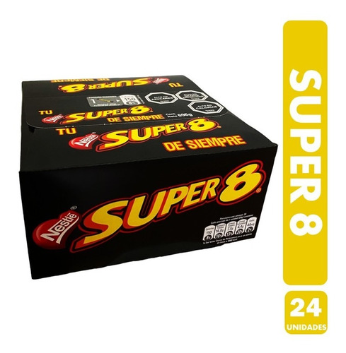 Caja De Super 8 - Oblea Bañada Nestle (caja Con 24 Uni)