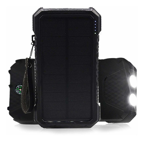 Solar Mah Dualpow Rapida Usb Tipo Portatil Bateria Externa