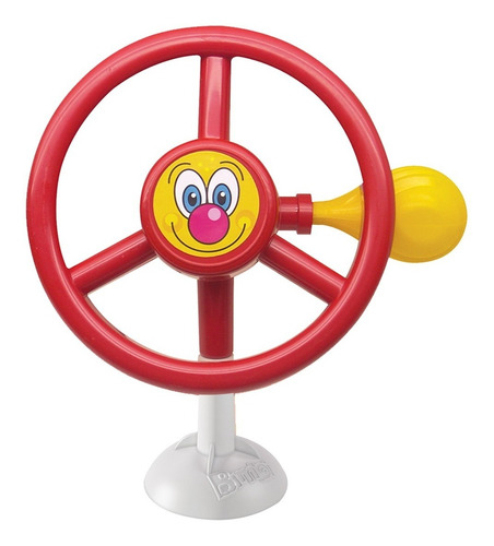 Imagen 4 de 4 de Sonajero De Mesa Con Sopapa Bimbi Volante Con Bocina 3 -18 M