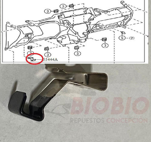 Resorte Caja, Panel De Instrumentos Toyota New Yaris