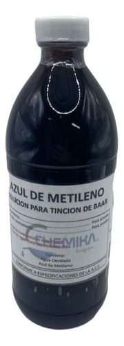 Azul De Metileno Para Tincion De Baar (b.t.) De 500 Ml. 