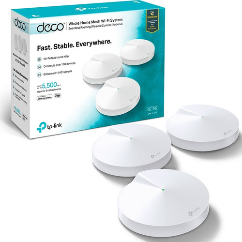Imagen 2 de 7 de Extensor Wifi Mesh Deco M5 3 Nodos Puertos Gigabit Tp-link
