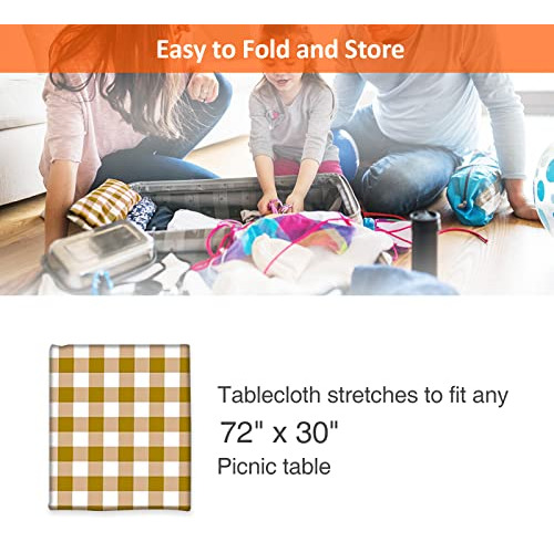 Mantel De Picnic Impermeable 72 X 30 Pulgadas Lavable