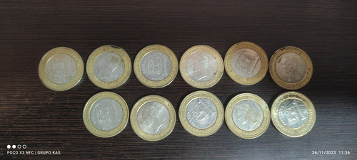 Moneda Bimetlica Venezuela 1 Bolivar 2007 Primeras Ediciones