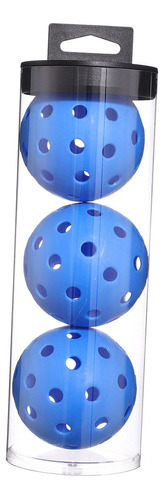 3x Bolas De Pickleball, Pelotas De Juguete Prácticas, Azul