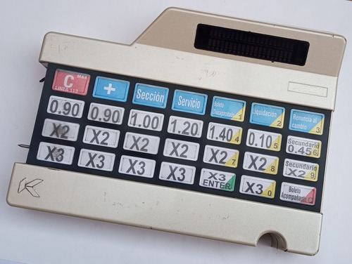 Teclado Retro Máquina Expendedora Klussendorf De Colectivos (Usado)