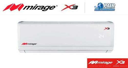 Mirage Mini Split X3 1.0 Tonelada F/calor 220v