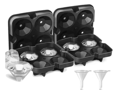 Moldes Para Cubitos De Hielo Con Forma De Diamantes, Moldes