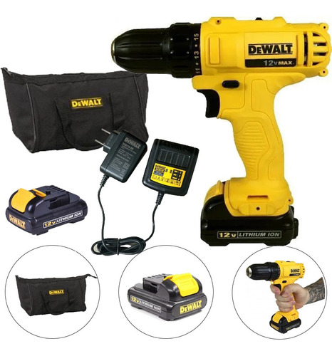 Parafusadeira Furadeira 3/8 Dewalt Dcd700c2 12v