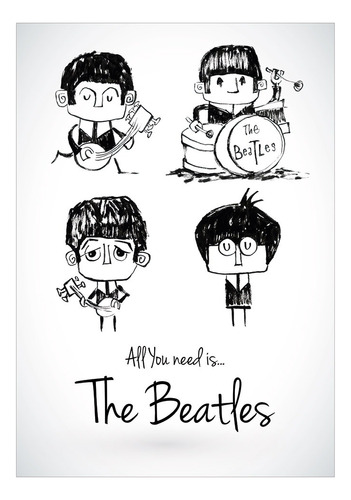 All You Need Is Beatles #06! - Lamina Autoadhesiva 21 X 29 C