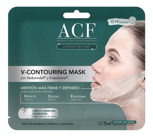 Acf V-contouring Máscara Para Mentón Reafirmante Apto Vegano
