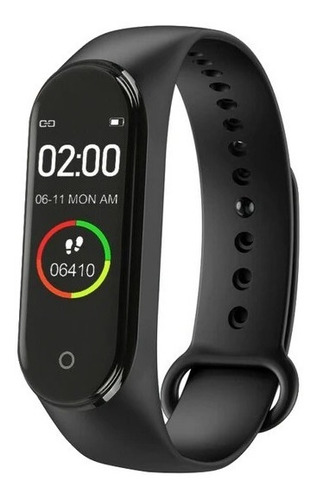 Imagen 1 de 8 de Smartband M4 Pulsera Inteligente Botón Táctil Sensor