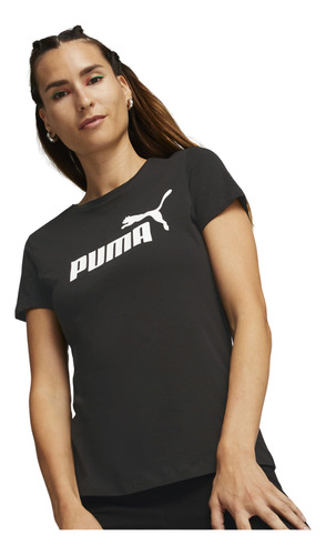 Playera Algodón Cuello Redondo Corta Puma Ess Logo Mujer