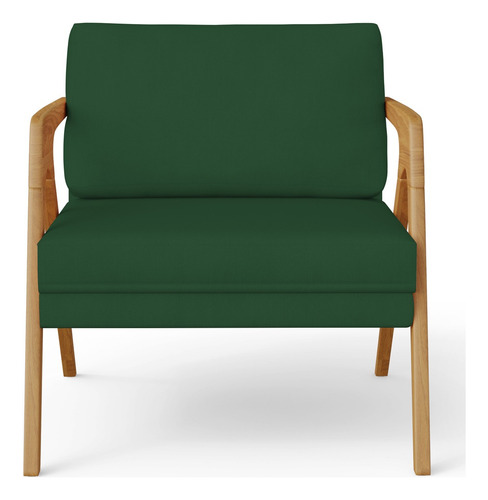 Kit 04 Poltronas Decorativas Sala Pietra Suede Verde Musgo Cor Verde-musgo Desenho Do Tecido Liso