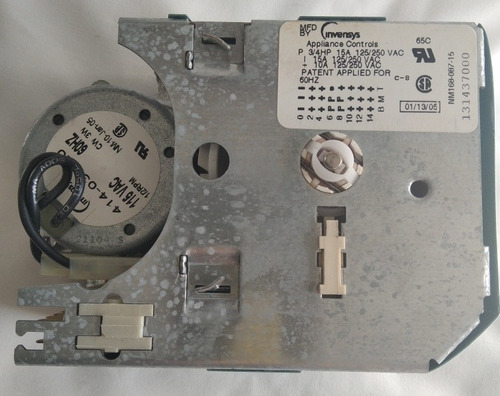 Timer/reloj De Lavadora Frigidaire, Electrolux. 131437000