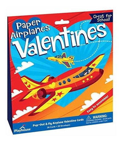 Imagen 1 de 2 de Playhouse Pop Out Paper Airplanes 28 Card Super Valentine Ex