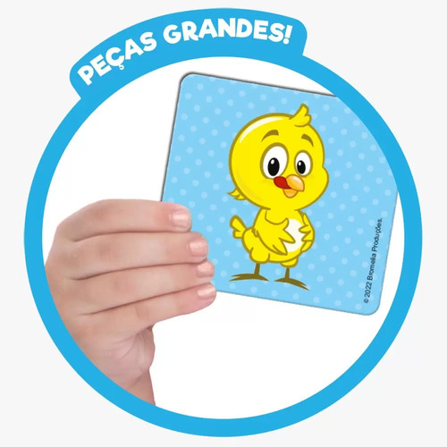 Jogo Da Memoria Galinha Pintadinha Peças Grandes Educativo