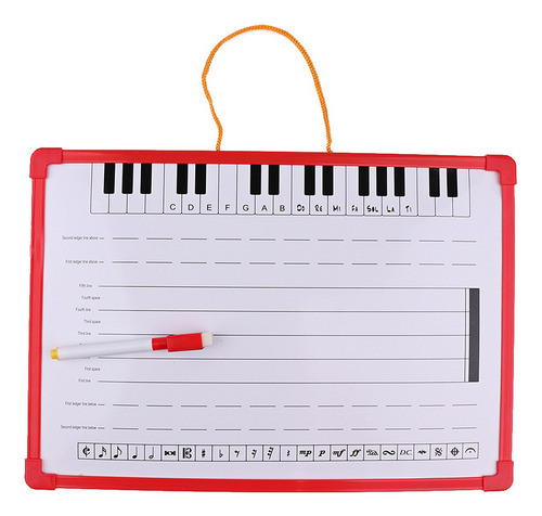 Bake Notación Música Seco Borrado Con Música Imán