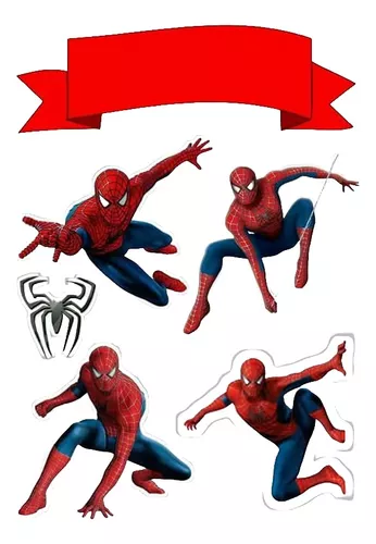 Topo De Bolo Topper De Bolo Personalizado Homem Aranha