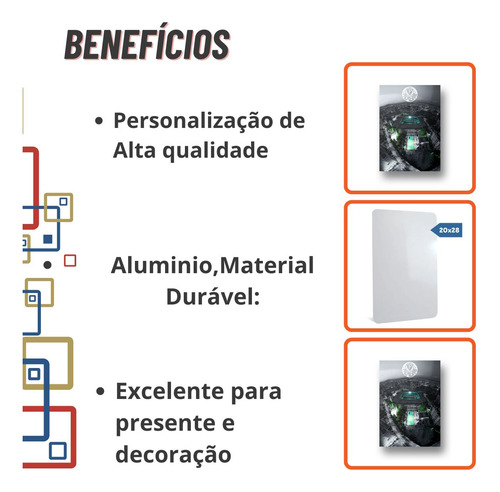 Quadro Placa Aluminio 20x28 Verdão Palmeiras Allianz Parque