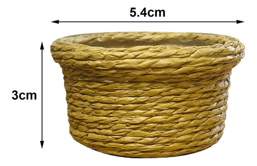 2 Cesta De Lavandería Para Casa De Muñecas, Minicesta De