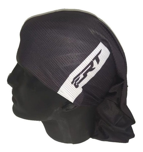 Bandana Ert Black Preta E Branca Tubular Ciclismo