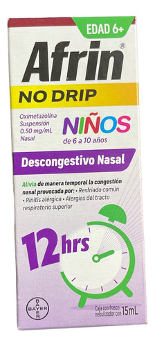 Afrin No Drip Niños Descongestivo Nasal 15 Ml 