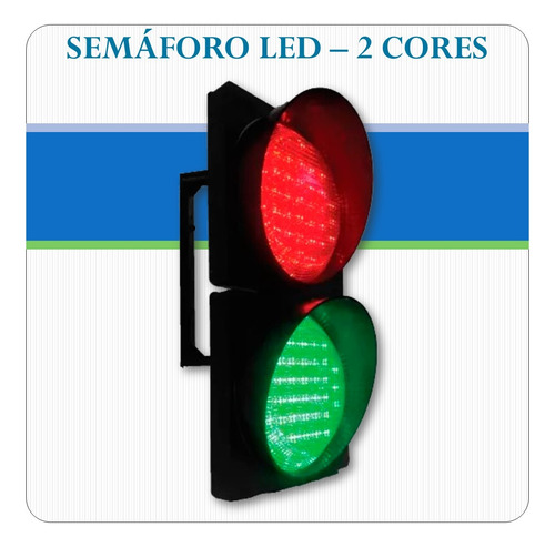 Semáforo - Sinaleira Em Led 2 Cores 12v