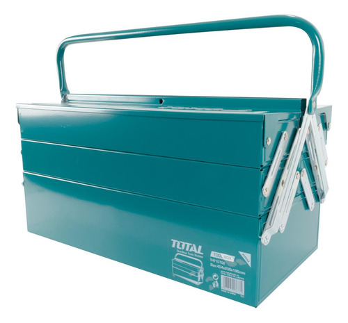 Caja De Herramientas Total Iusa 16 Metálica 3 Niveles