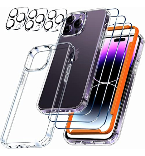 Milomdoi [10 En 1] Para iPhone 14 Pro Max Estuche Transparen