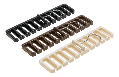 2 Clothes Racks Belt Storage Holder Ties Black